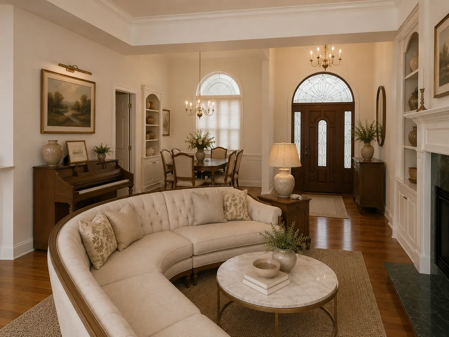 Residential renovation featuring custom millwork and interior painting.