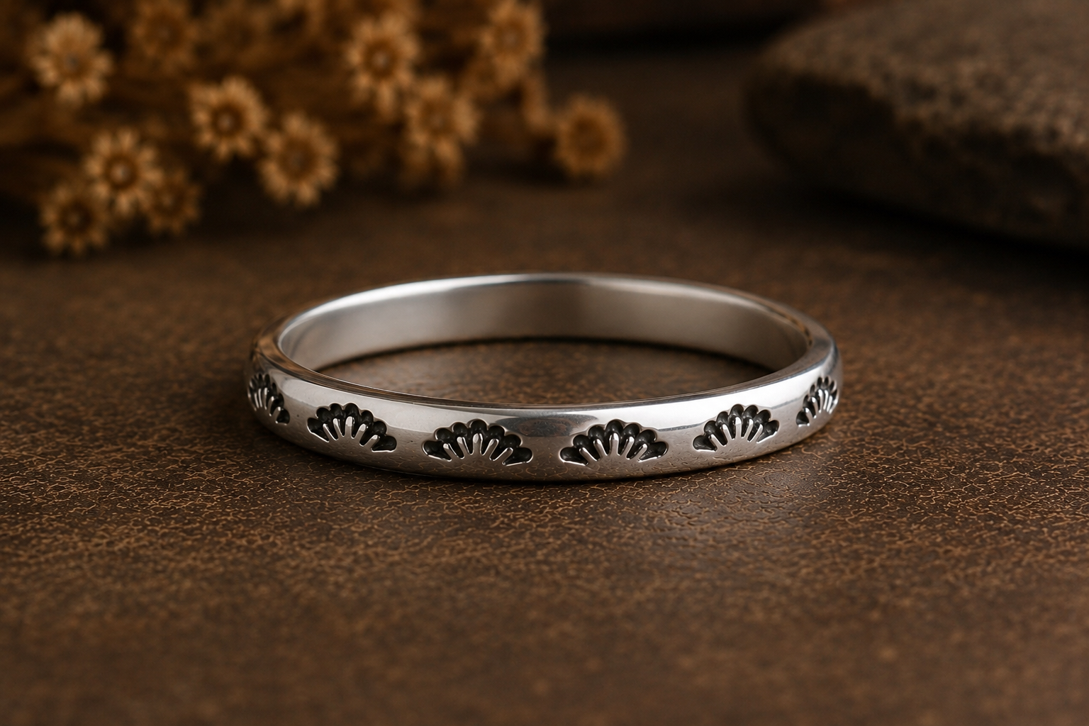 Prairie Fan Stacker Ring