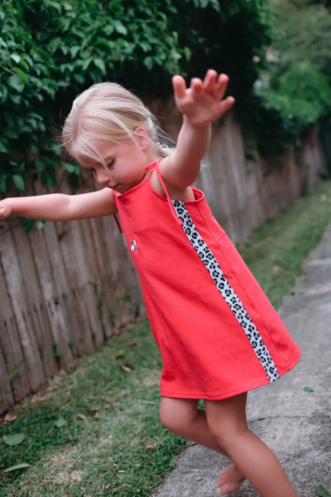 LEOPARD STRIPED MINI DRESS