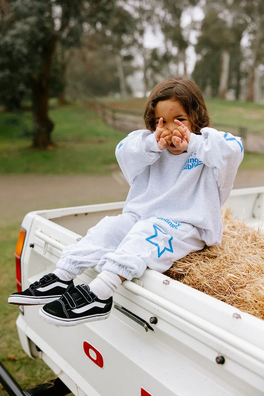 SUNDAY SIBLINGS - Siblings Set Sweater Grey Blue