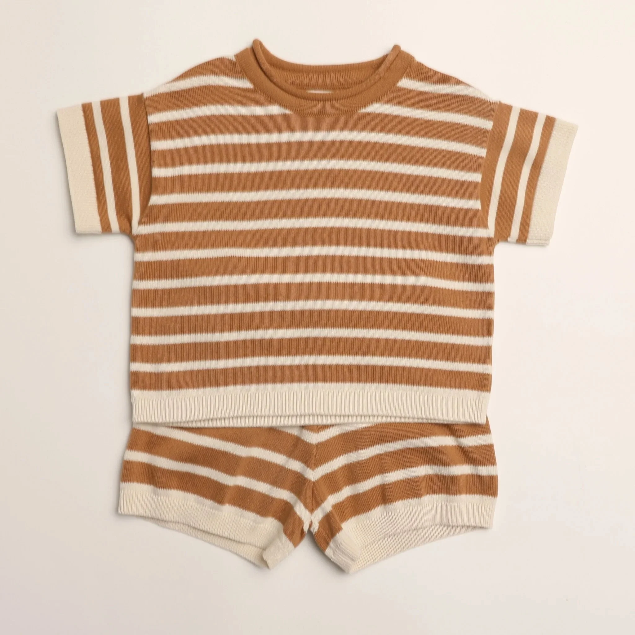 WINNIE + CREW - Quinlan Set in Apple Cinnamon Stripe