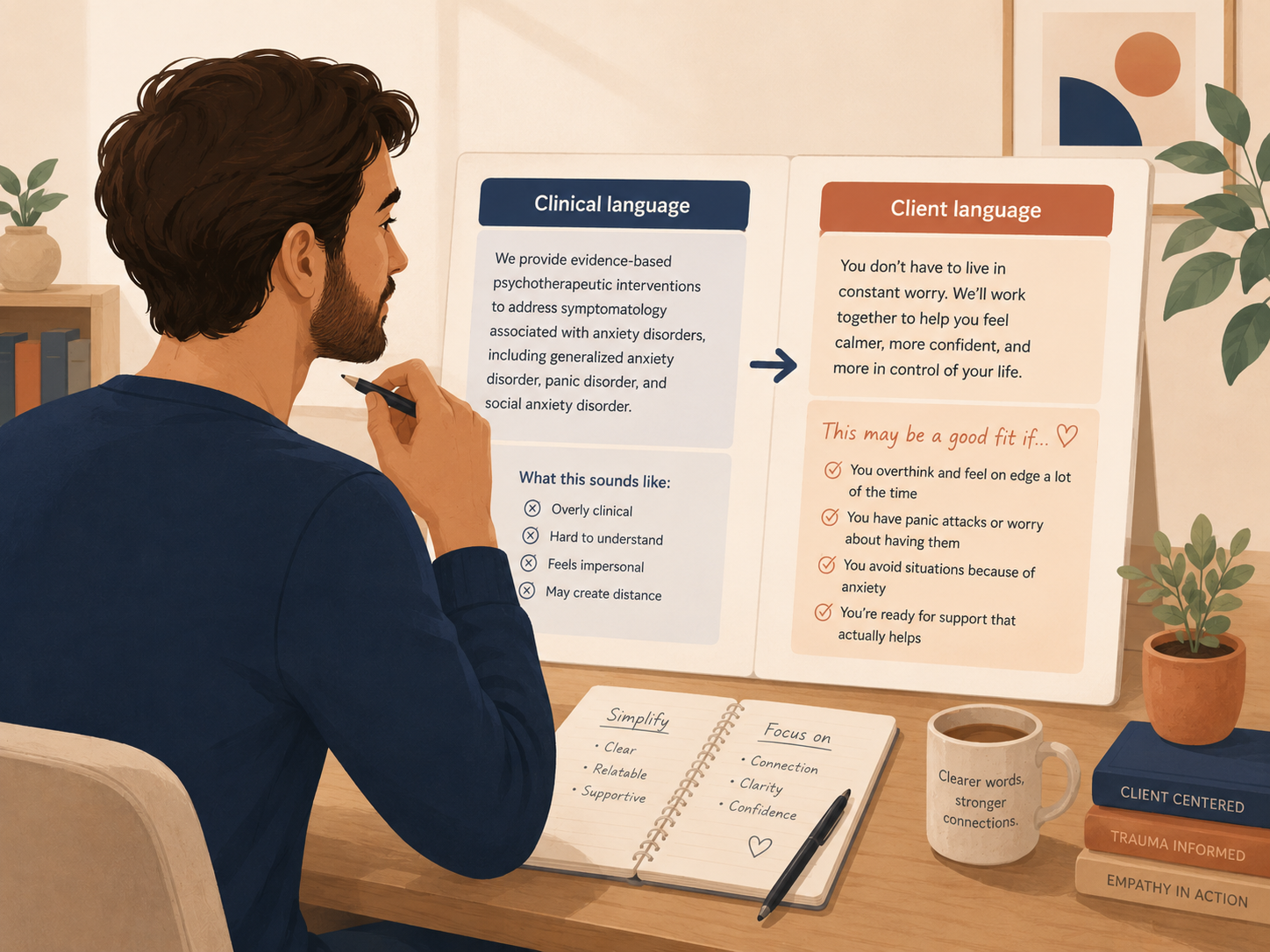 Before/After: make your service page sound less like a brochure