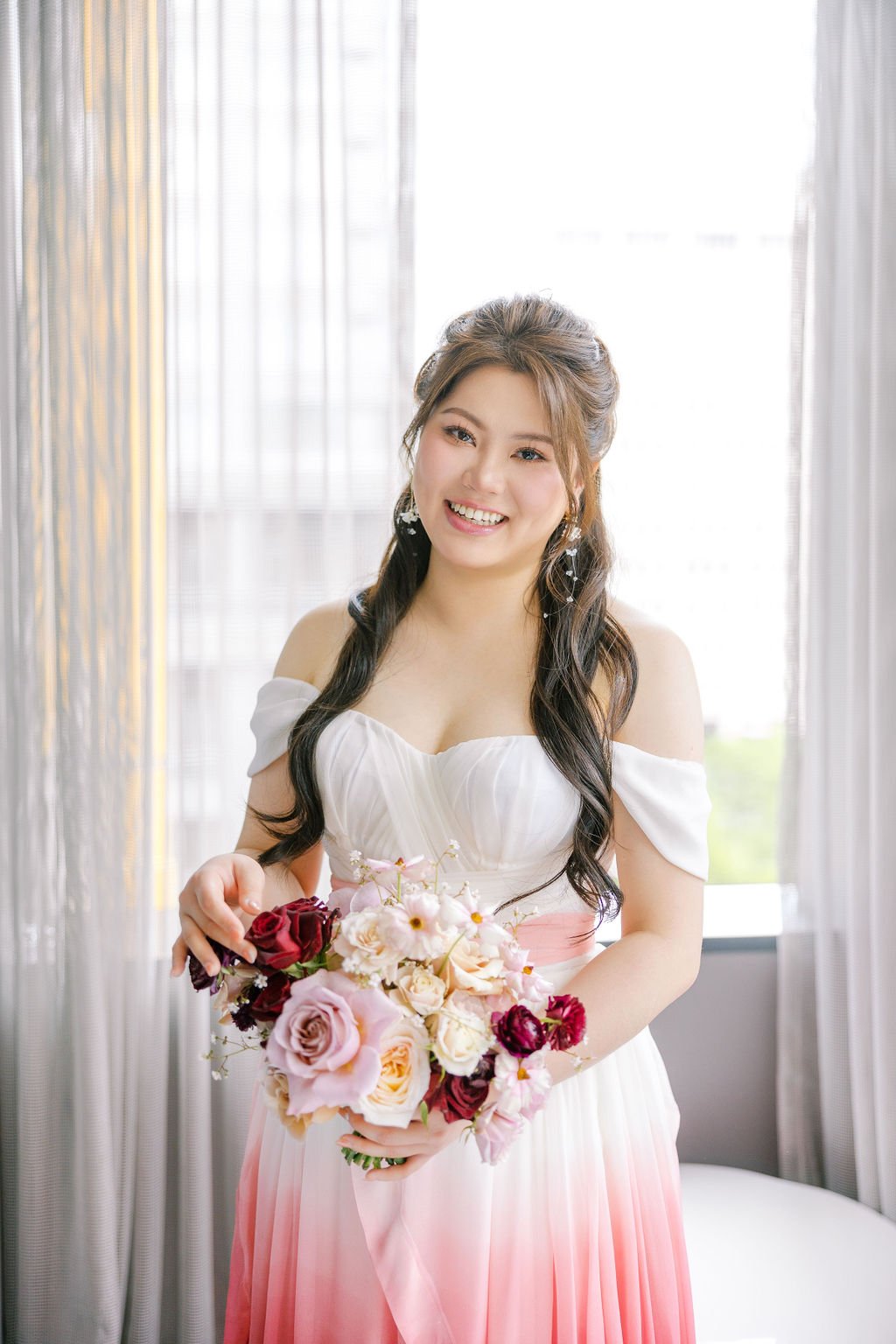 Bridal portrait W Bellevue Hotel Bellevue Washington — luxury wedding planner Gordon Duo Weddings