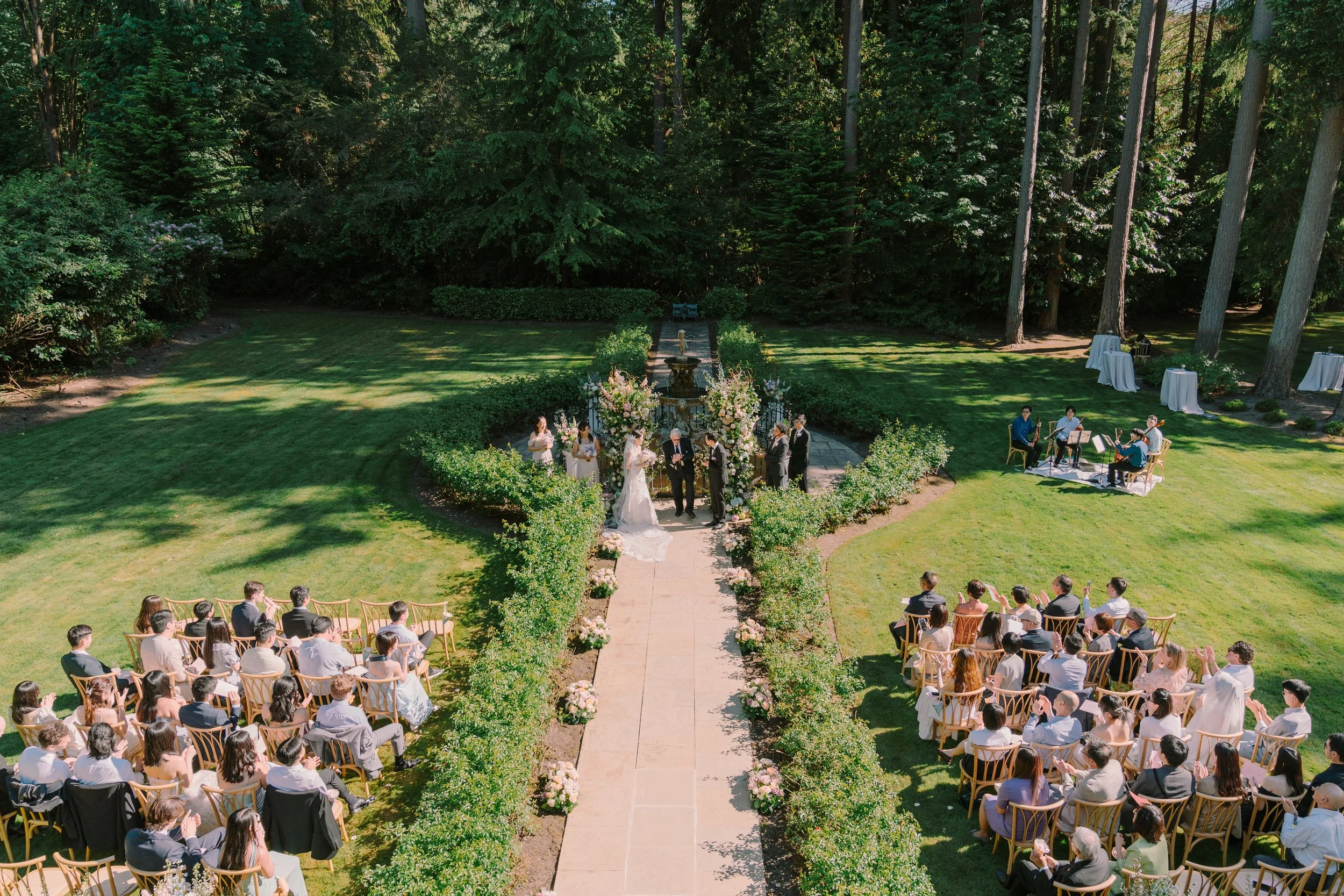 Seattle wedding planner — private residence home wedding Edmonds WA, Gordon Duo Weddings
