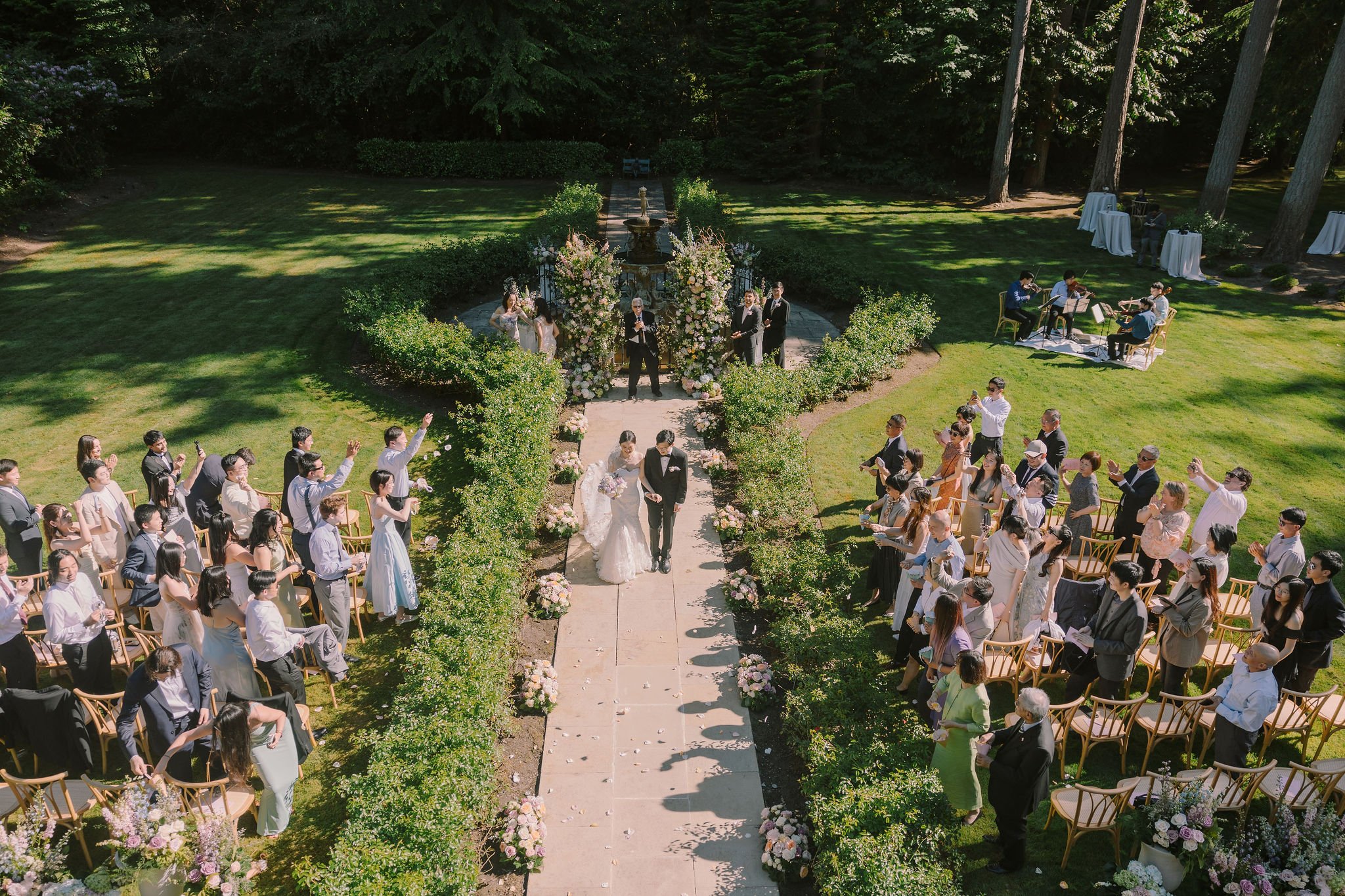 Seattle wedding planner — private residence home wedding Edmonds WA, Gordon Duo Weddings