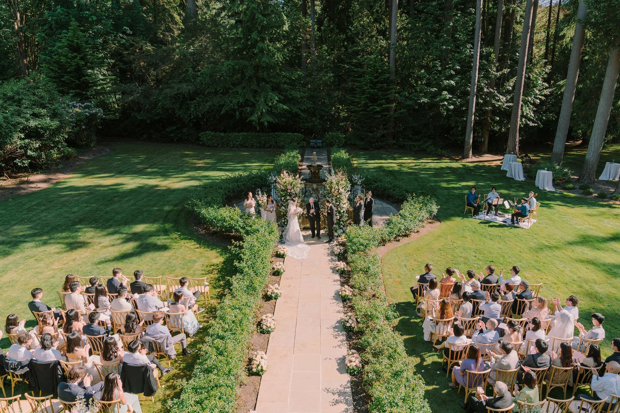 Seattle wedding planner — private residence home wedding Edmonds WA, Gordon Duo Weddings