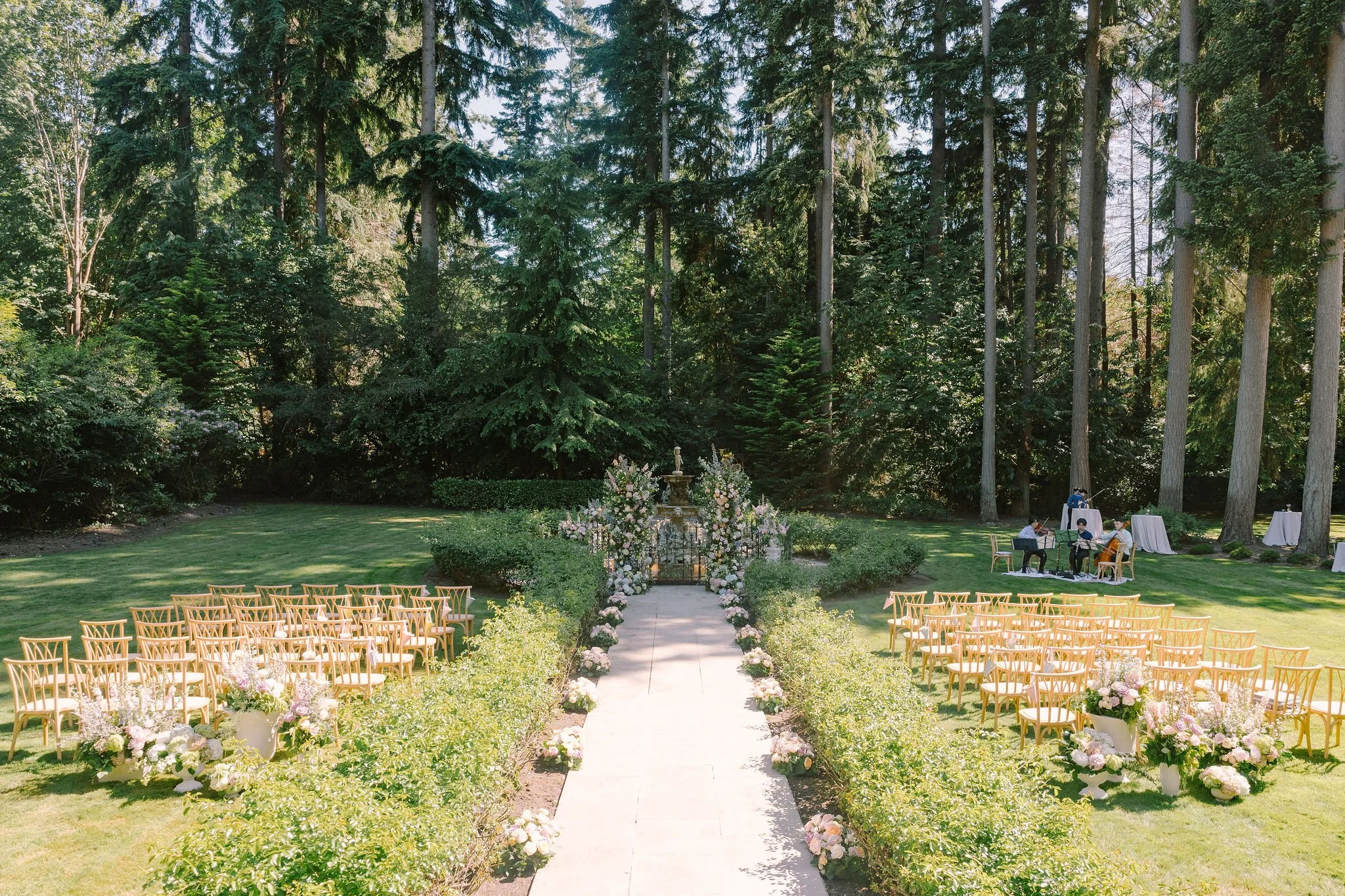 Seattle wedding planner — private residence home wedding Edmonds WA, Gordon Duo Weddings