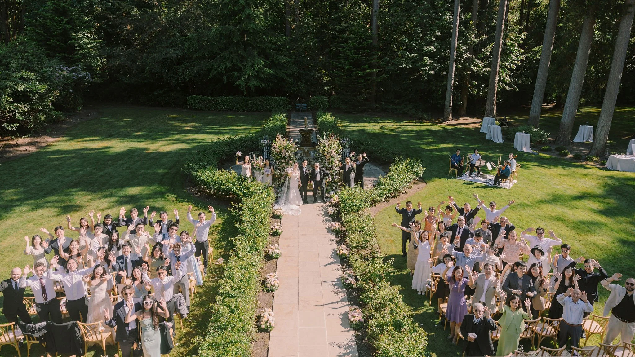 Seattle wedding planner — private residence home wedding Edmonds WA, Gordon Duo Weddings