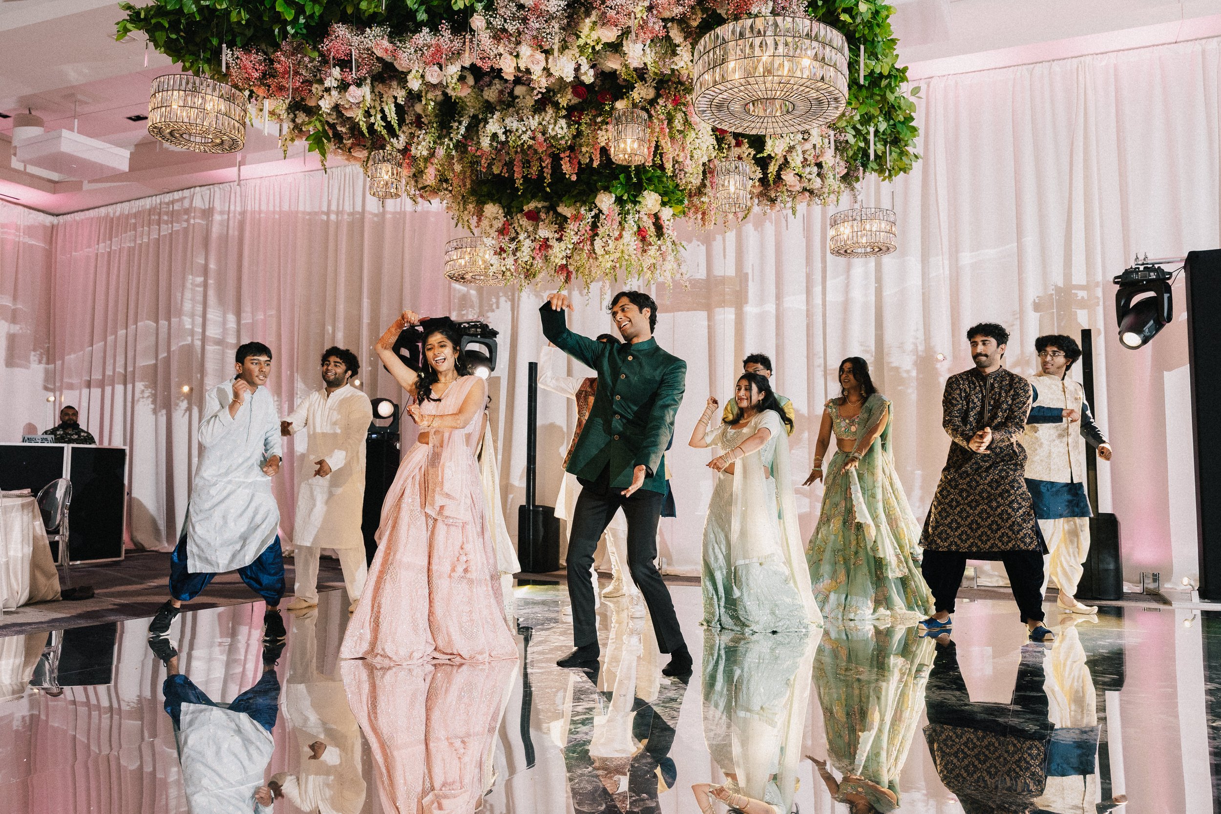 Seattle wedding planner — Sangeet Hyatt Regency Lake Washington Renton WA, Gordon Duo Weddings