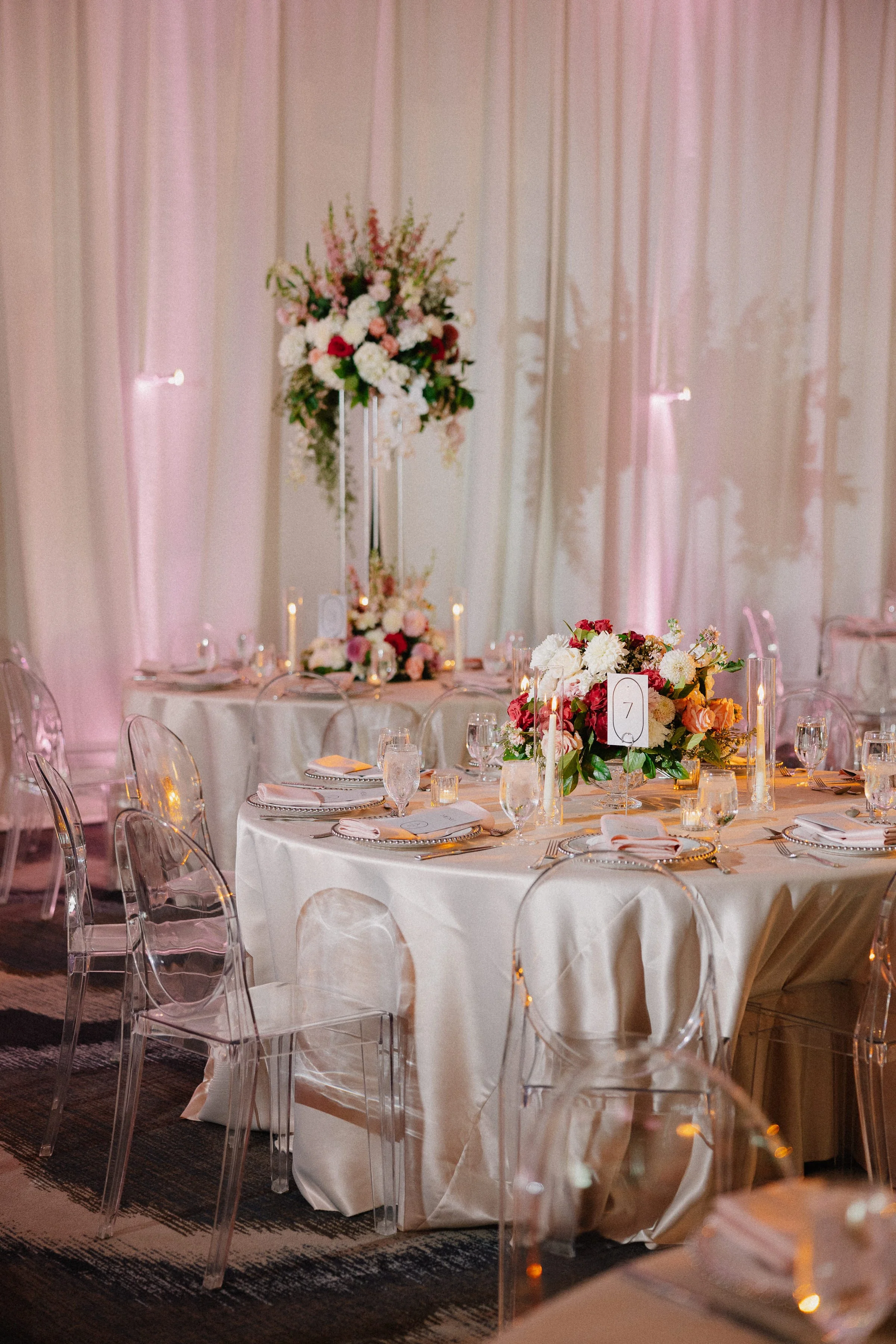 South Asian celebration table decor — Hyatt Regency Lake Washington, Gordon Duo Weddings
