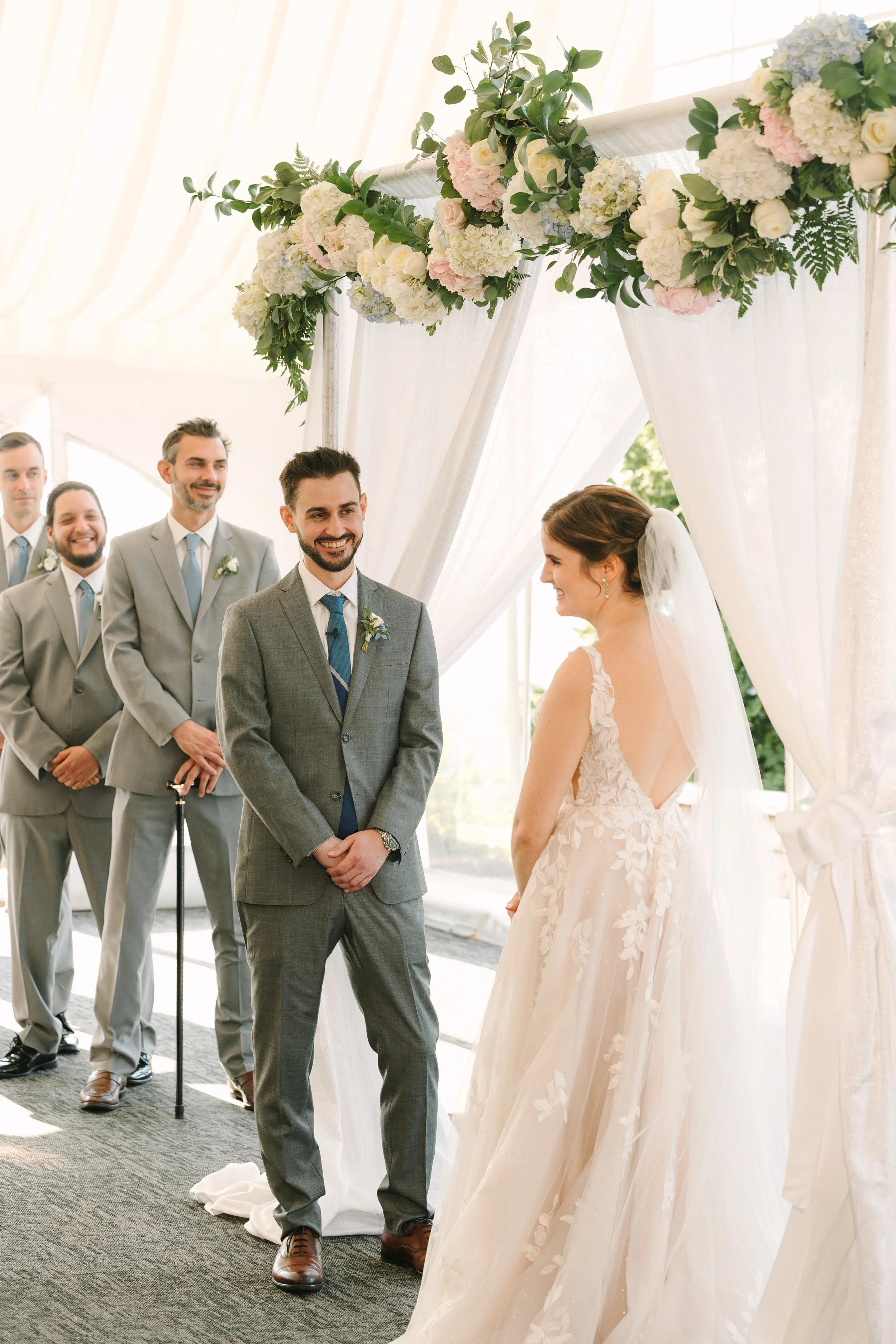 Bride and groom at The Golf Club at Newcastle — wedding coordinated by Gordon Duo Weddings