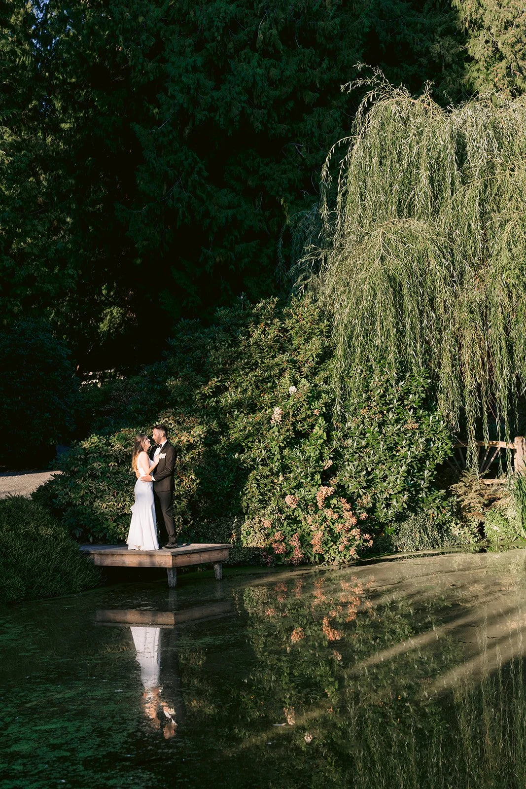 Wedding floral arch detail — Chateau Lill Woodinville WA, Gordon Duo Weddings