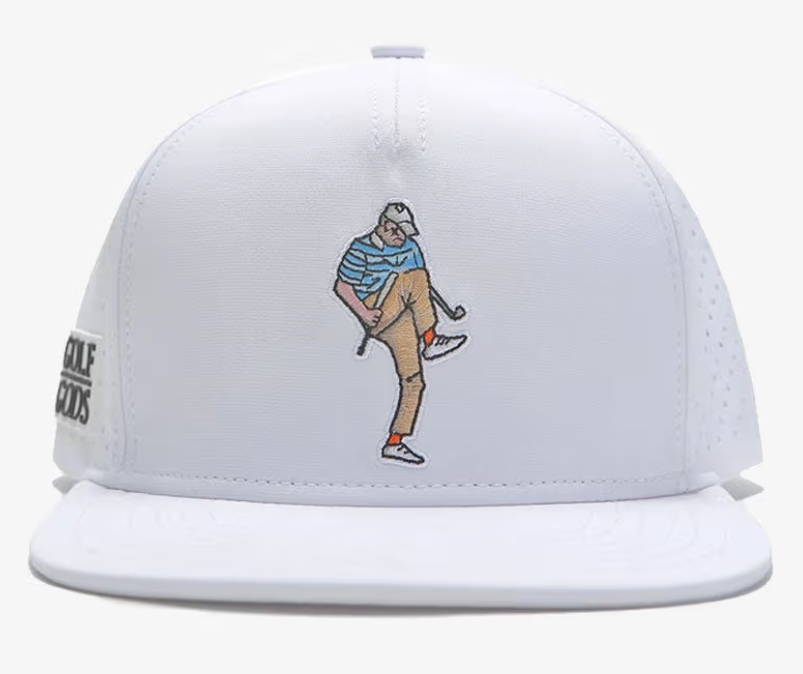 White Angry Golfer Hat - White