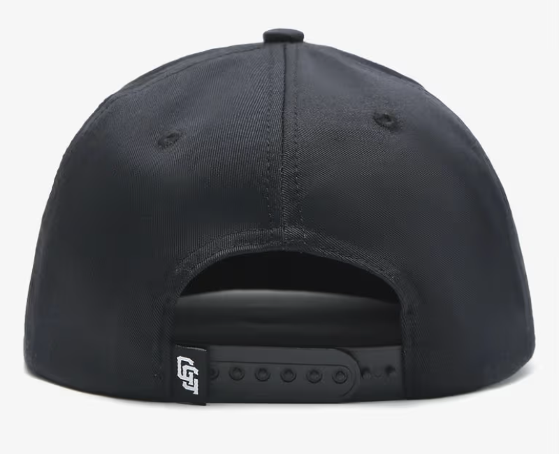 Black Angry Golfer Hat- side view.png