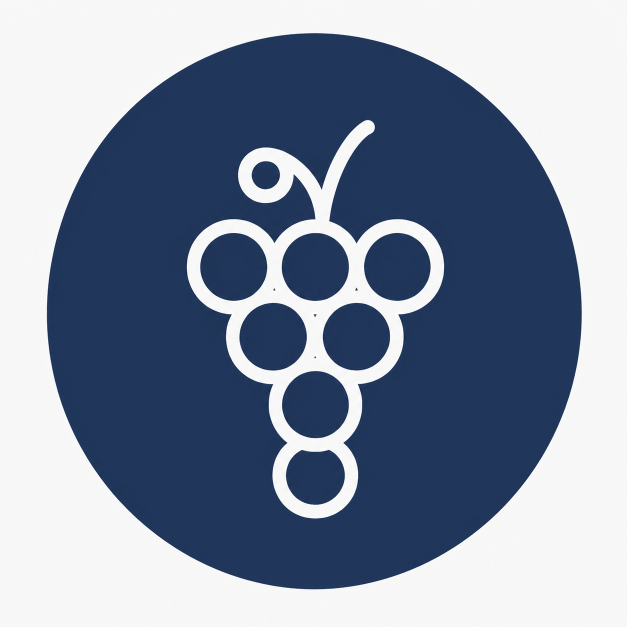 The grape bunch is a symbol of the foundations of wine