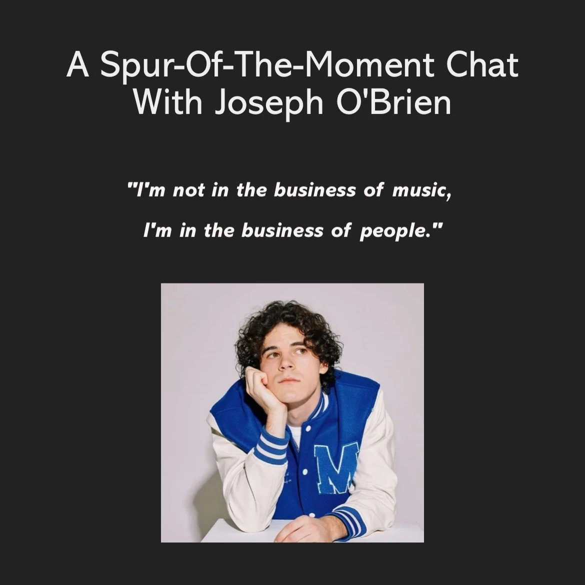We ran into @jbobrienmusic last weekend and arranged a spur-of-the-moment interview with him! Read about his time on the road, life verses, and CCM Avengers lineup at wearevesselsmedia.com/a-spur-of-the-moment-chat-with-joseph-obrien
.
.
.
#wearevess