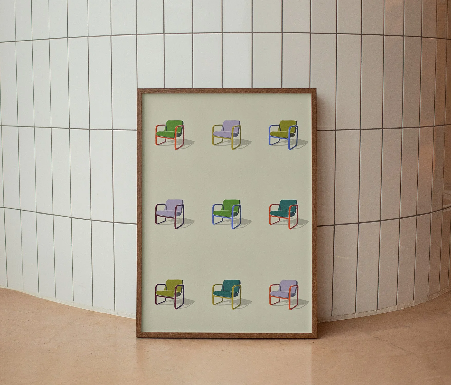 Pop Art Chairs | Poster Illustration