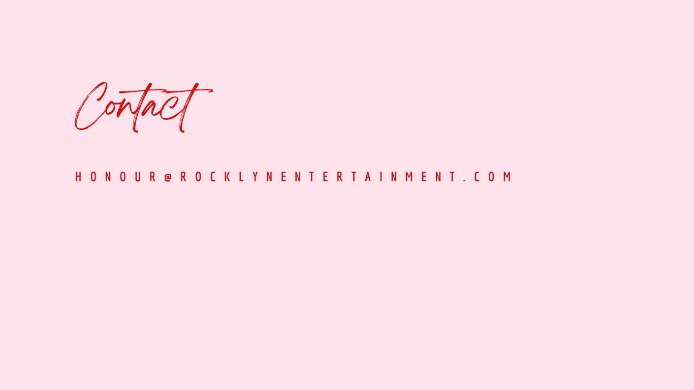 Rocklyn Entertainment contact page honour@rocklynentertainment.com