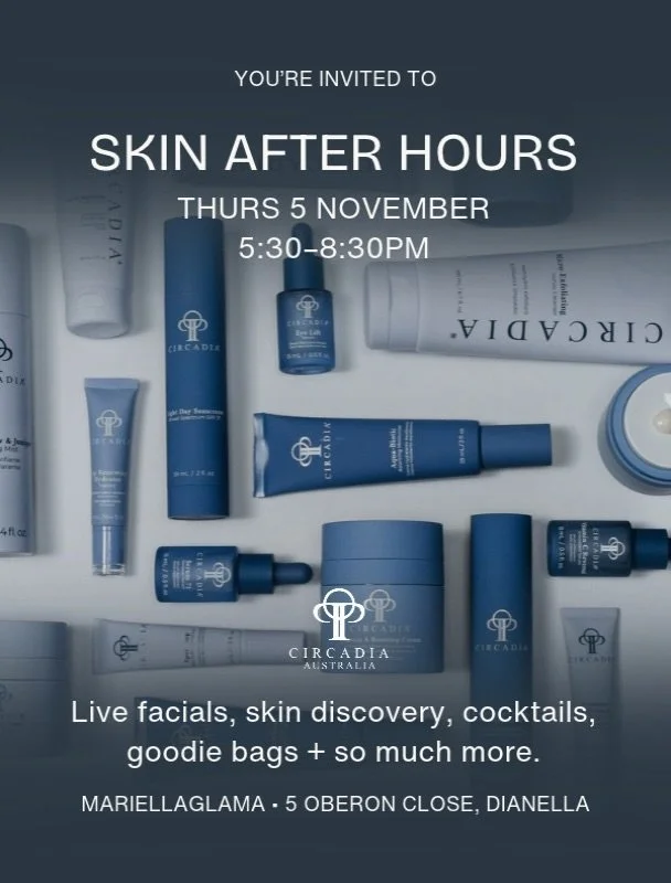 ✨ SKIN AFTER HOURS ✨ VIP CIRCADIA NIGHT 🤍🥂

Join @sam_circadia and I on Thursday 5 November, 5:30&ndash;8:30pm for a special evening dedicated to all things skin! 💆🏼&zwj;♀️✨

Expect live Circadia facials, a mask-mixing bar, skin imaging opportuni