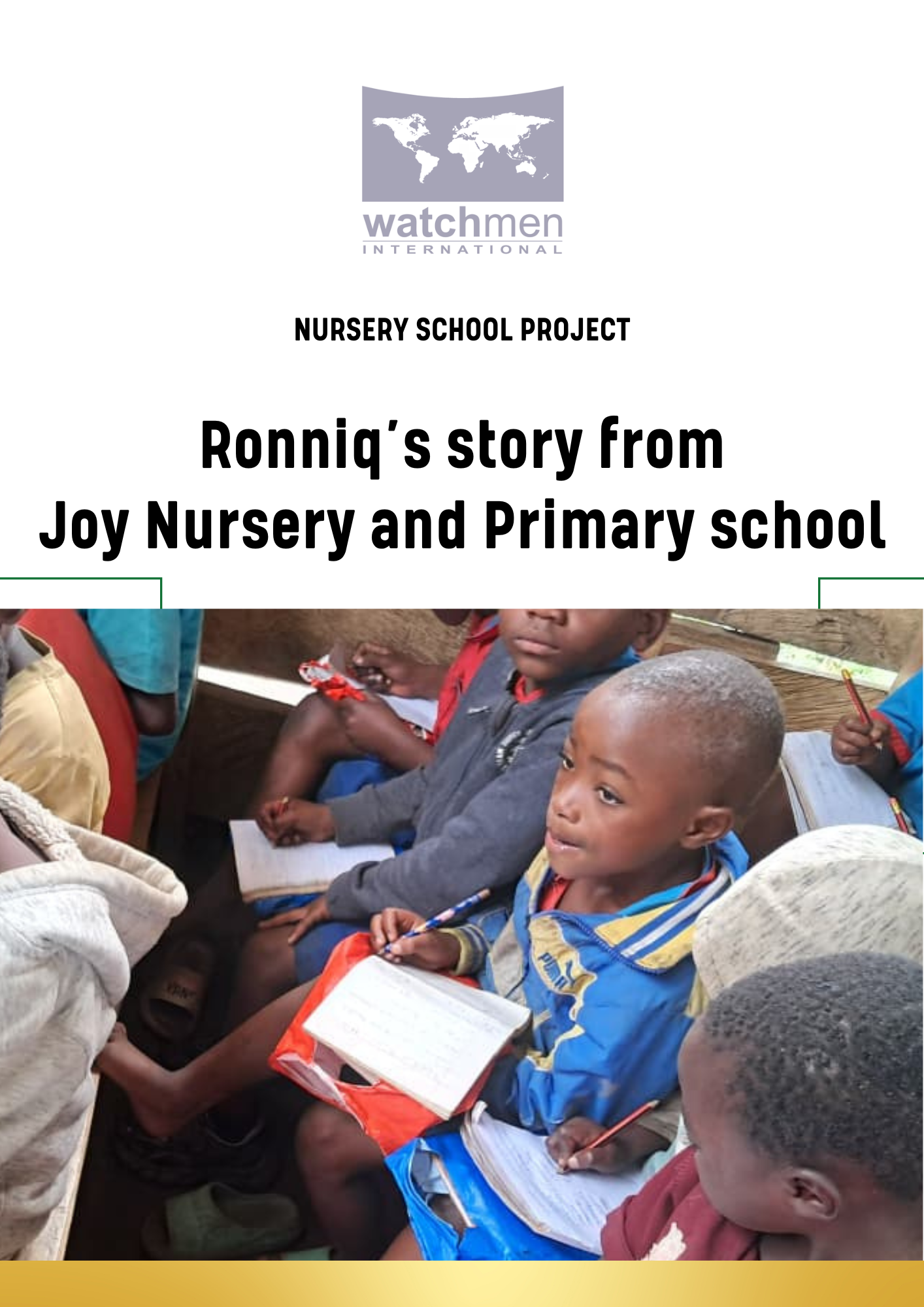 Stories from Joy Nursery &amp; Primary School- Ronniq