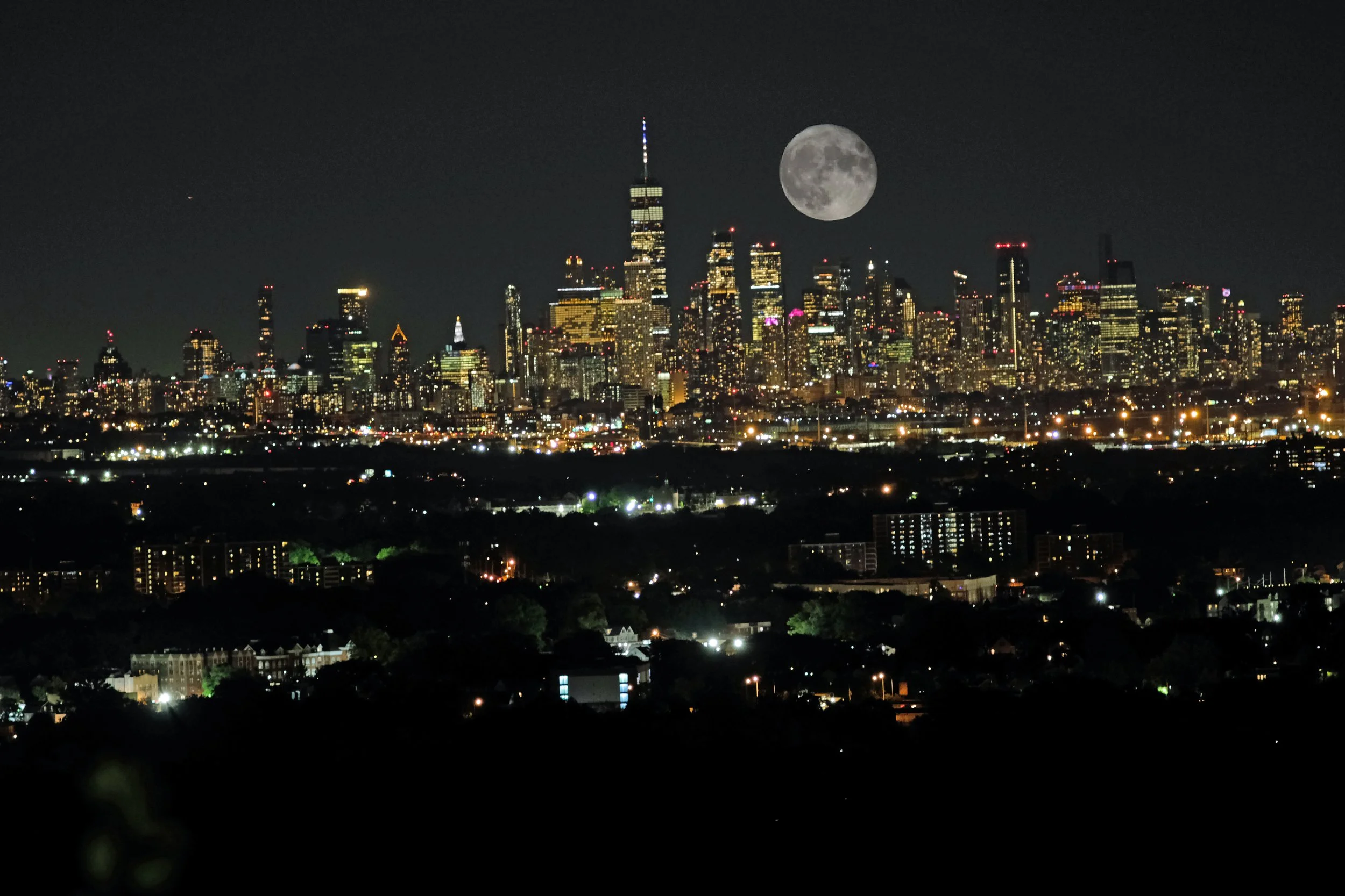 Moon over Manhattan