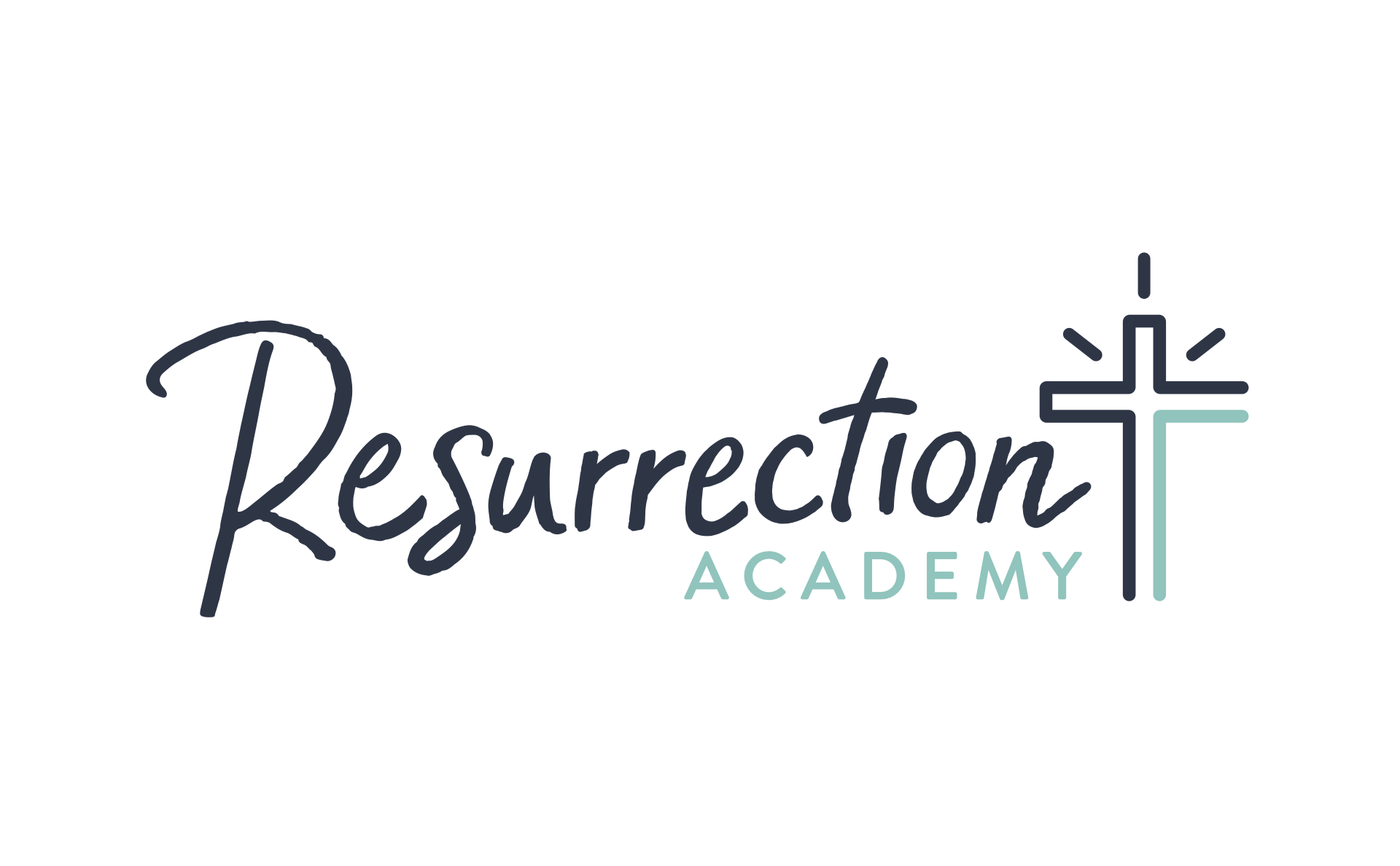 Image of Resurrection Academy logo on a solid white background