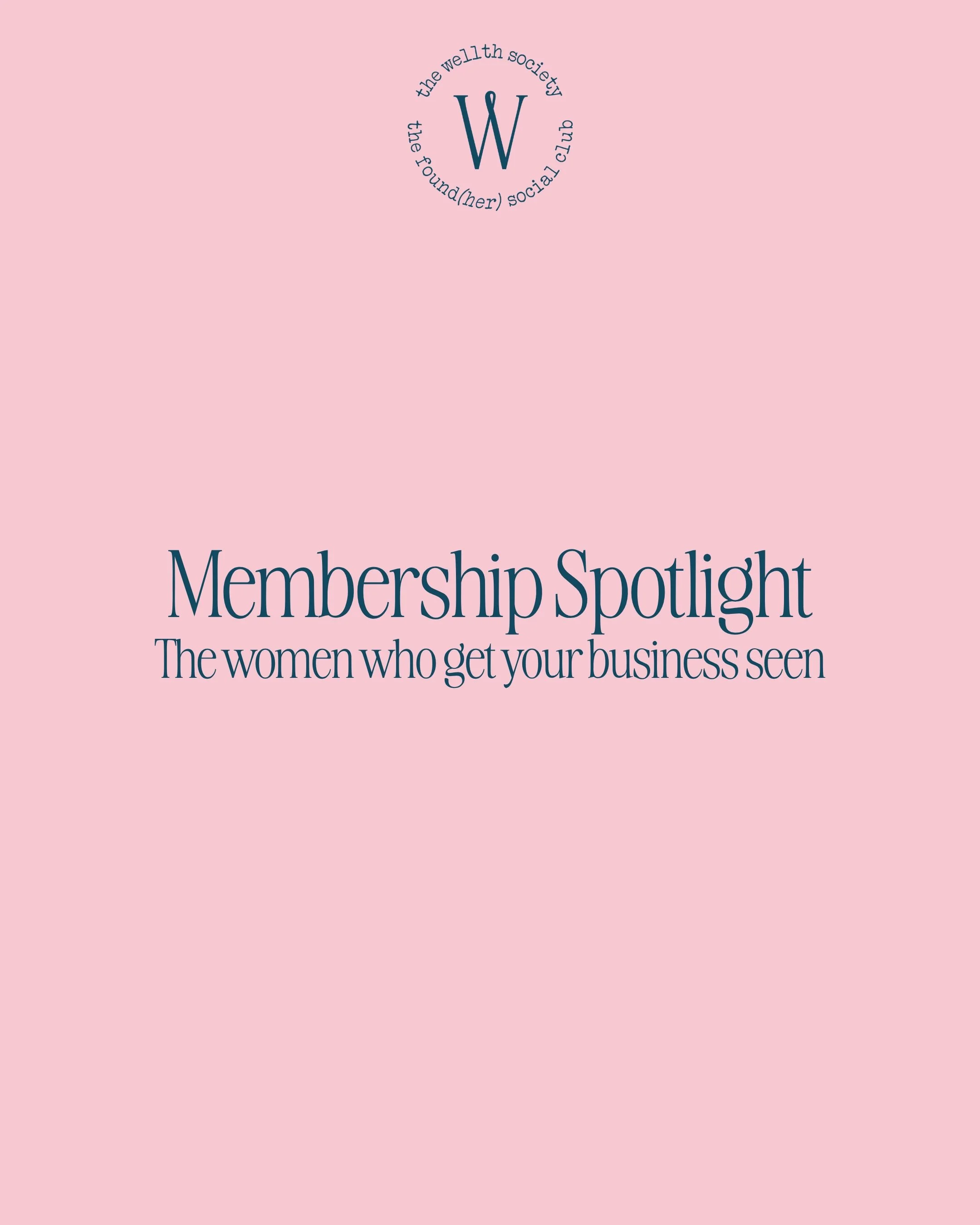 Wondering who Wellth Society is for? 🩷

Our members are leaders in their fields. Founders, strategists, and creatives building businesses rooted in expertise and intention. Women who are changing the way business owners show up, build brands that ac