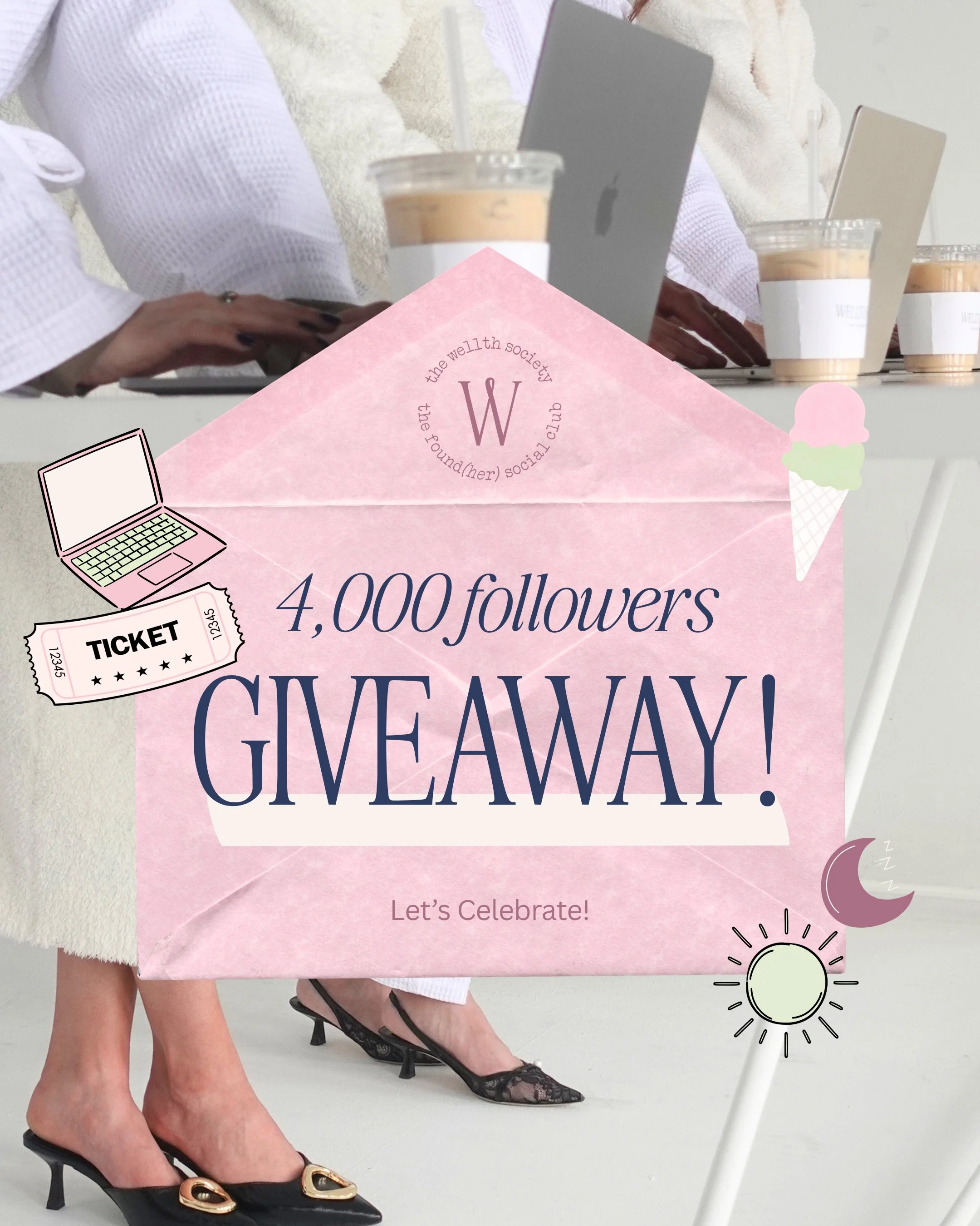 4,000 of you 🎉😭 To celebrate, we&rsquo;re doing a giveaway!

One winner will win an epic bundle from our partners:
🎁 Free @wellth.society Membership for 3 months 🍦 $30 gift card to @jamiesicecreamco  ☀️ 1 Super Express Spray Tan from @clubgolden.
