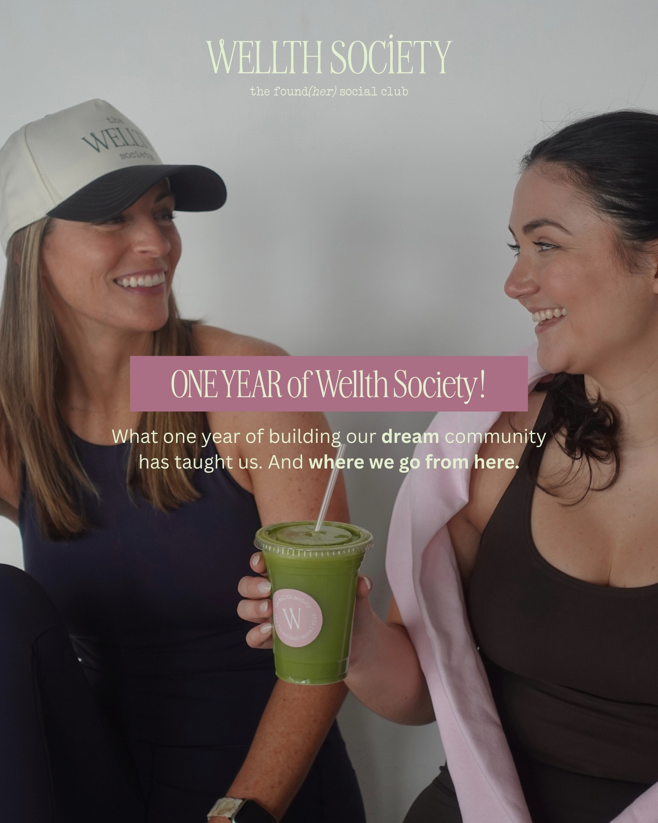 ONE YEAR of Wellth Society! 🩷✨

A year ago this was just a 💭dream of what community could look like &mdash; today it&rsquo;s over 90 members, 3 chapters, and IRL events every month bringing women together to build, connect, and grow. We&rsquo;ve co