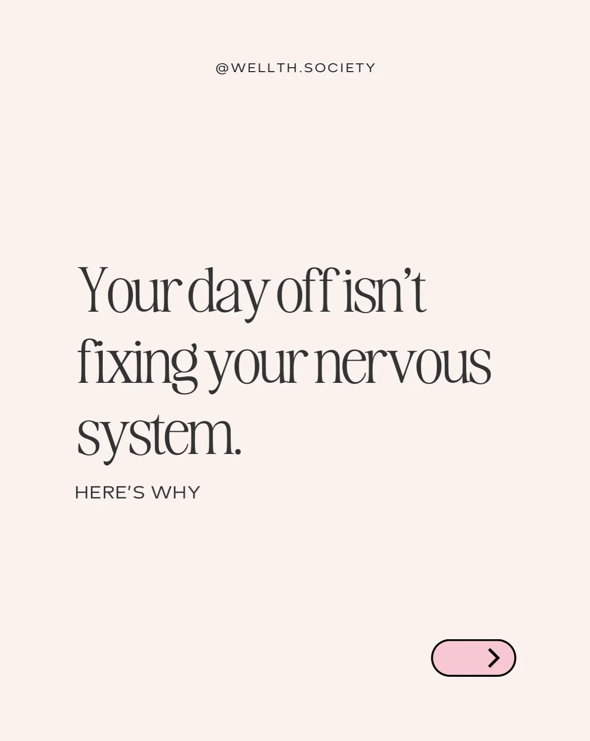 Your day off isn&rsquo;t fixing your nervous system. (Sorry...)

You can take the whole Sunday off and still wake up Monday wired. A day off changes your calendar. It doesn&rsquo;t change your state.

Recovery isn&rsquo;t a day you schedule. It&rsquo