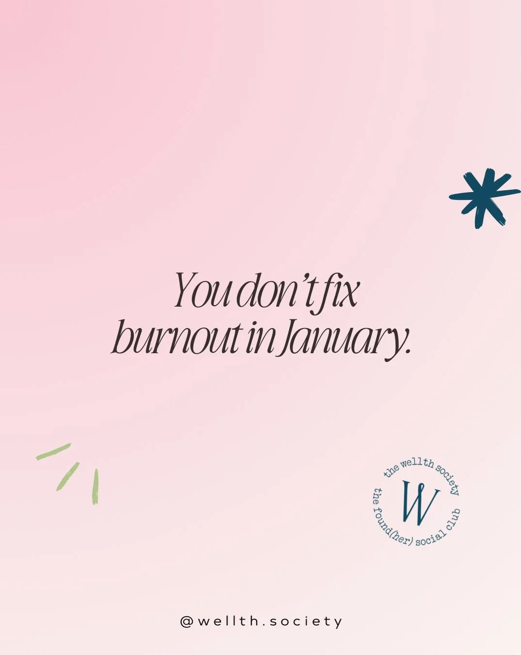 This is your opportunity to set yourself up for sustainable success in 2027.

Not by doing more in Q4. By finishing it in a body that can actually carry next year&hellip; with women who want to prioritize their wellbeing alongside their epic financia