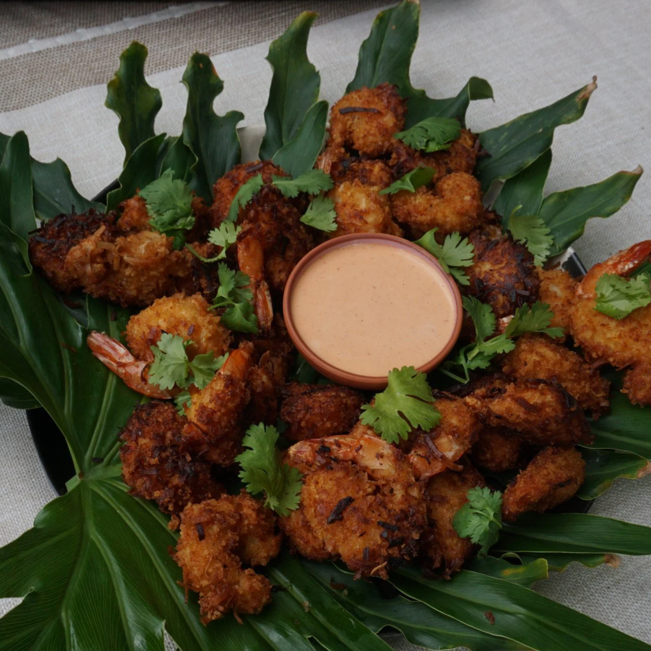 Crunchy Coconut Shrimp with Mild Sweet Shio Koji Dipping Sauce&nbsp;
