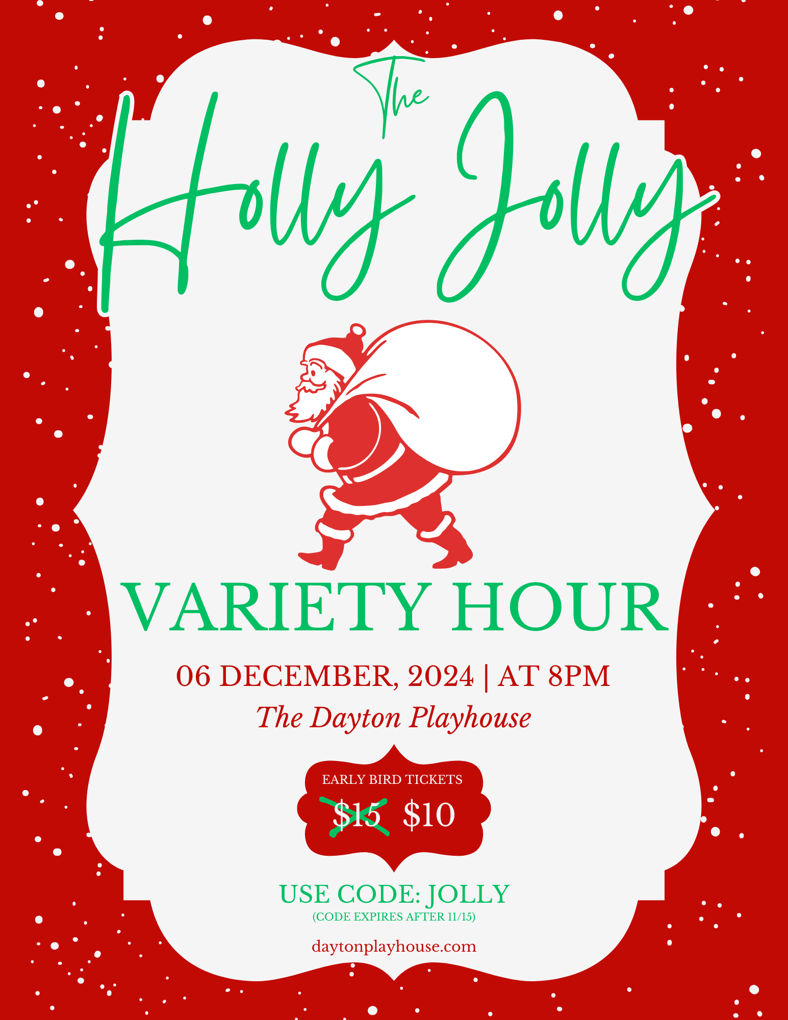 The Holly Jolly Variety Hour is coming to town!