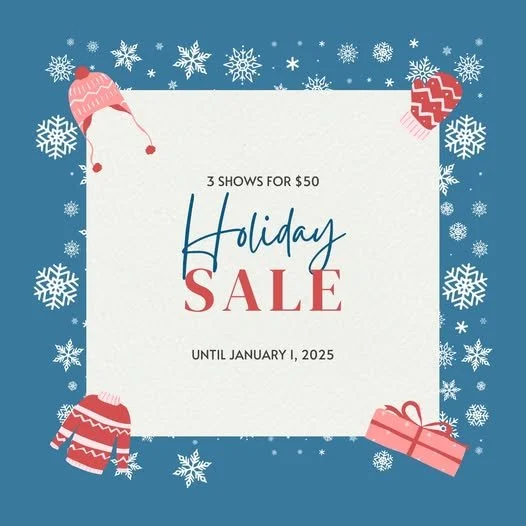 3 tickets for $50!
