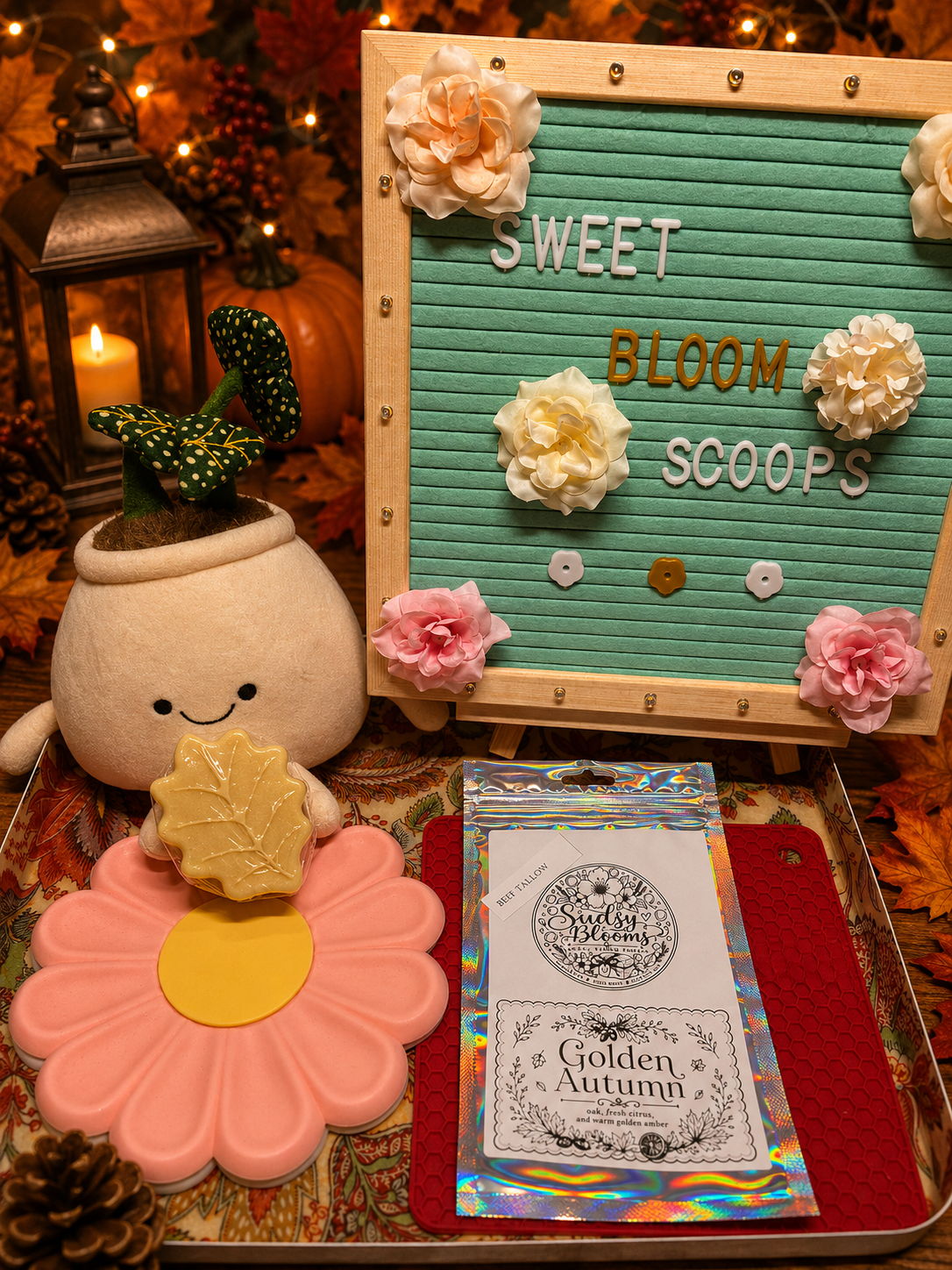 FALL COLLECTION: Sudsy Blooms Handmade Soap- 🍂 Golden Autumn