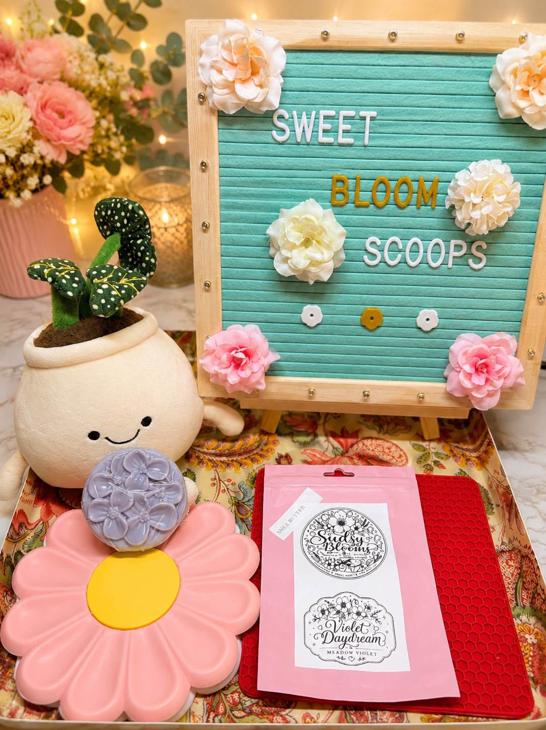 Sudsy Blooms Handmade Soap- 💜 Violet Daydream