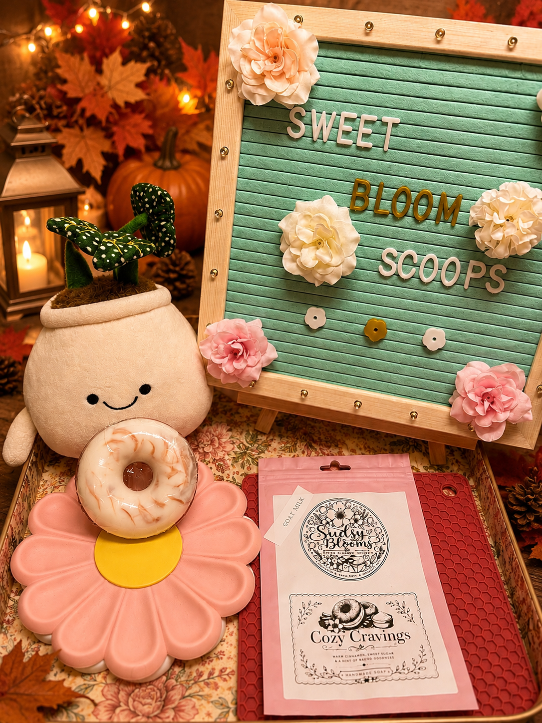 FALL COLLECTION: Sudsy Blooms Handmade Soap- 🍩 Cozy Cravings