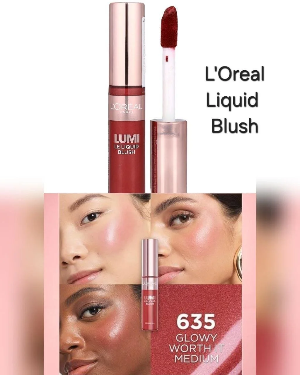 L’Oréal Lumi Liquid Blush 635 Glowy Worth It