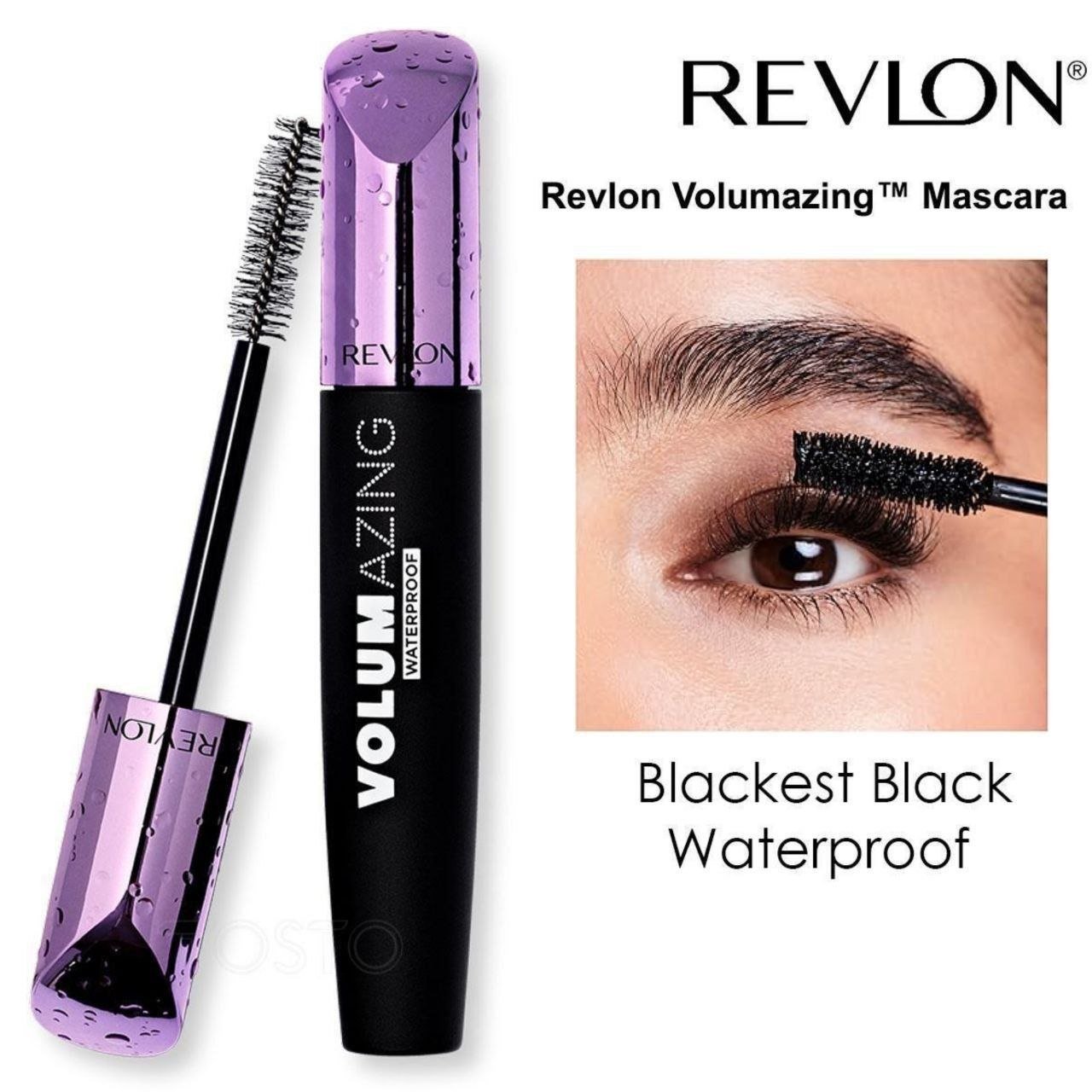 Revlon Volumazing Waterproof Mascara Blackest Black