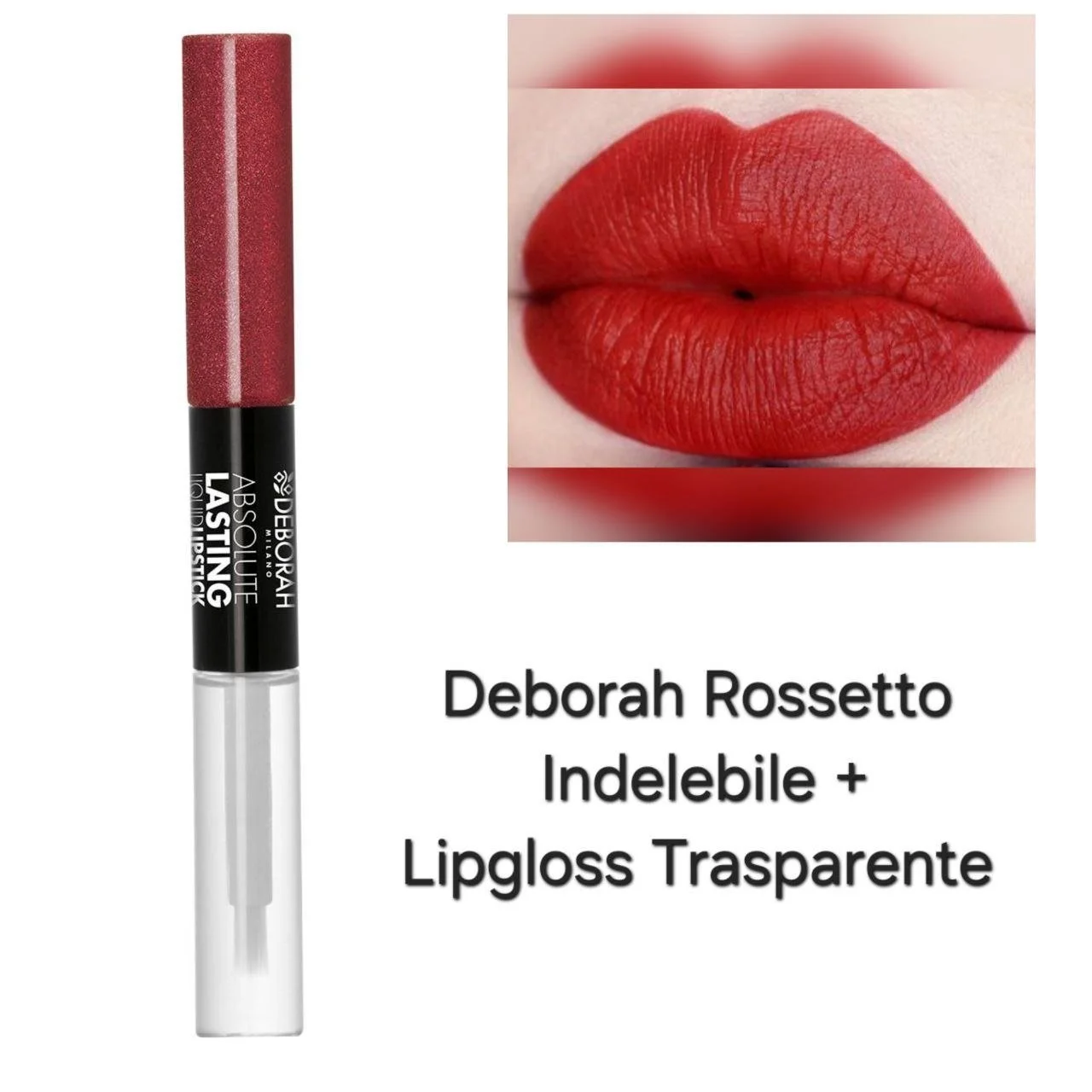 Deborah Absolute Lasting Liquid Lipstick Duo Rossetto Liquido Lunga Durata Duo 13