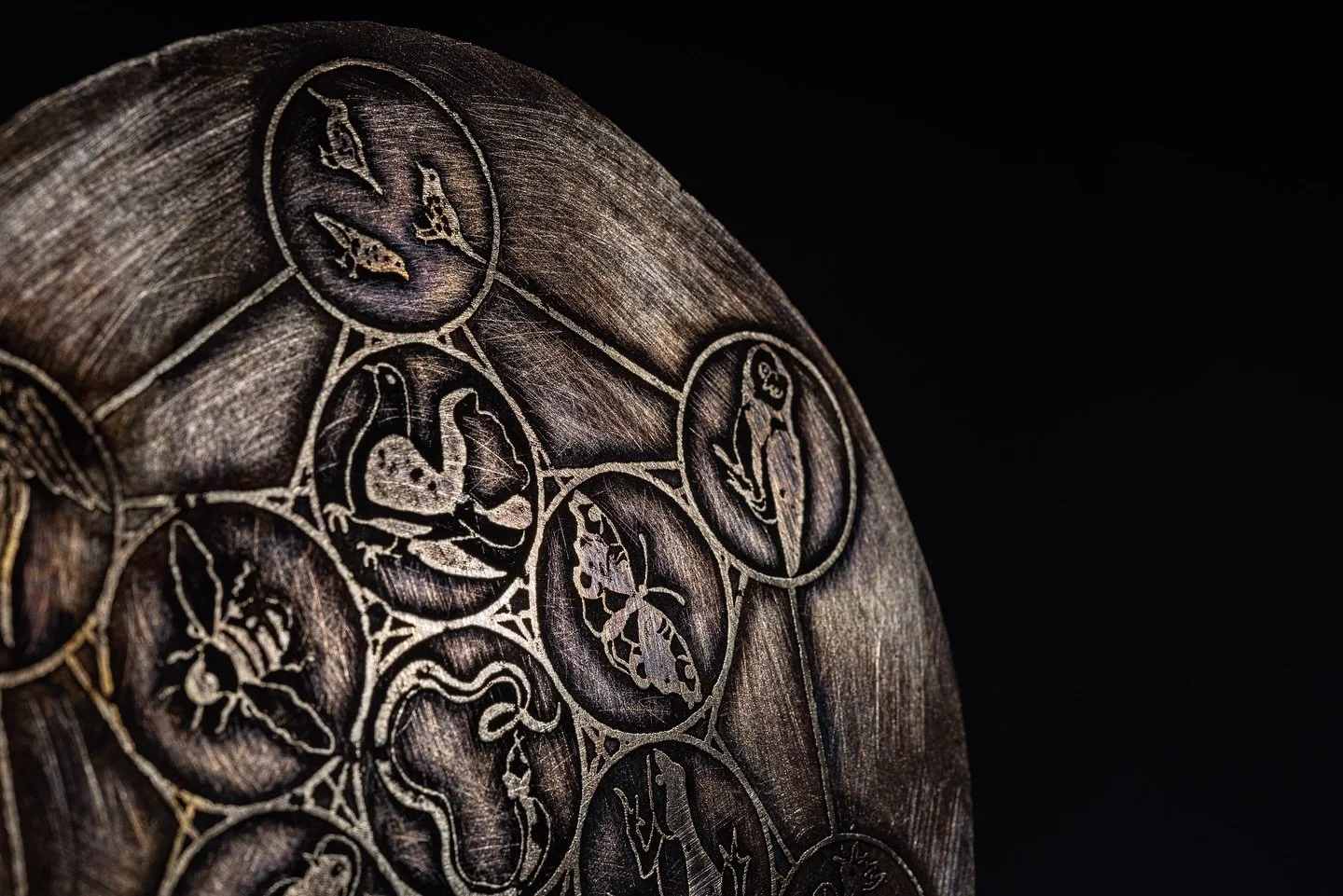 &lsquo;Bowls of Meditation: Diversity, Growth, Cycles&rsquo;, 2025, thrown earthstone bowls with acid-etched, antiqued brass lids. 

Site-specific response for Re:interpret exhibition in Hereford Cathedral, exhibiting from Friday 31st Jan - 26th Febr