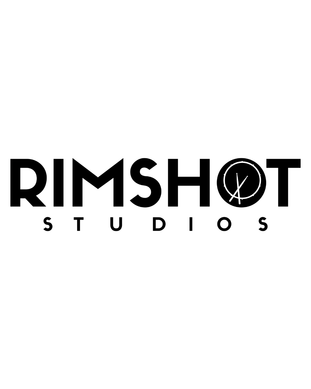 Logo of Rimshot Studios in black text with a minimalist design.