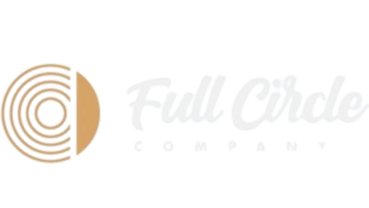 Full Circle Brewing logo featuring a circular design with concentric rings and the company name in stylized white font.