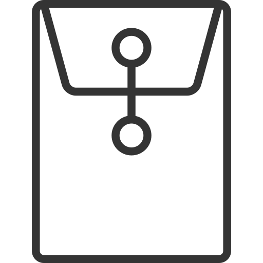 line drawing of a large envelope