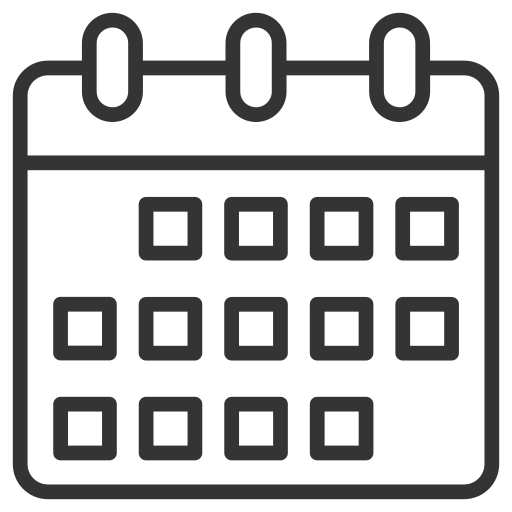 a line drawing of a calendar