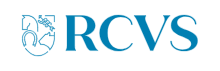 RCVS logo featuring a blue crest and text