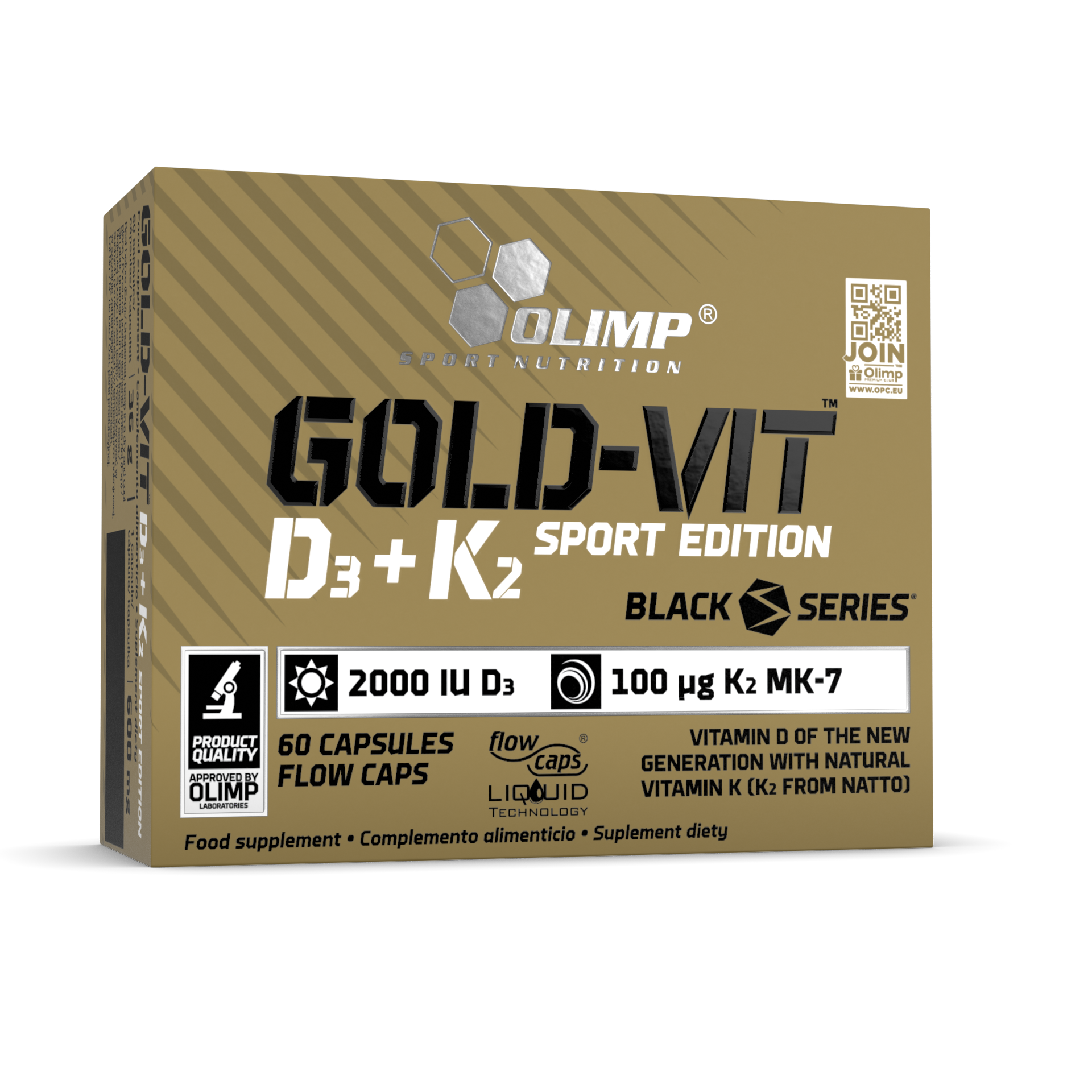 Olimp Gold-Vit® D3 + K2 2000 IU Sport Edition – 60 kapsulas