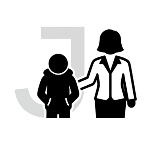 Icon of two people, one adult and one child, with the adult placing a hand on the child's shoulder.