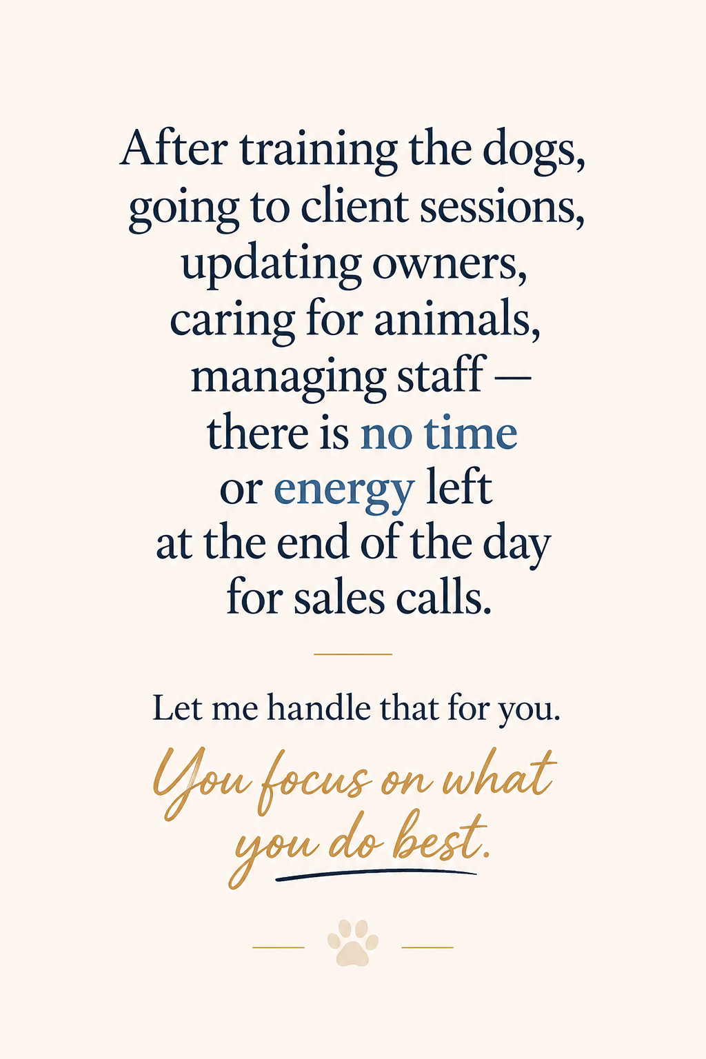 Dog Trainer looking for appointment setter or virtual assistant.