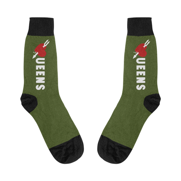11 NOV 006_Dark_Green_Queens_Heart_Socks_November_.png